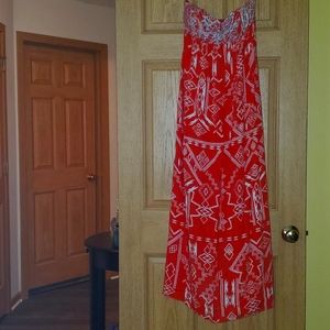 Billabong 'Dreamed of You' Coral Maxi Dress Size M